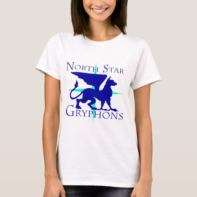 T-shirt de Gryphons da estrela norte das mulheres (Frente)