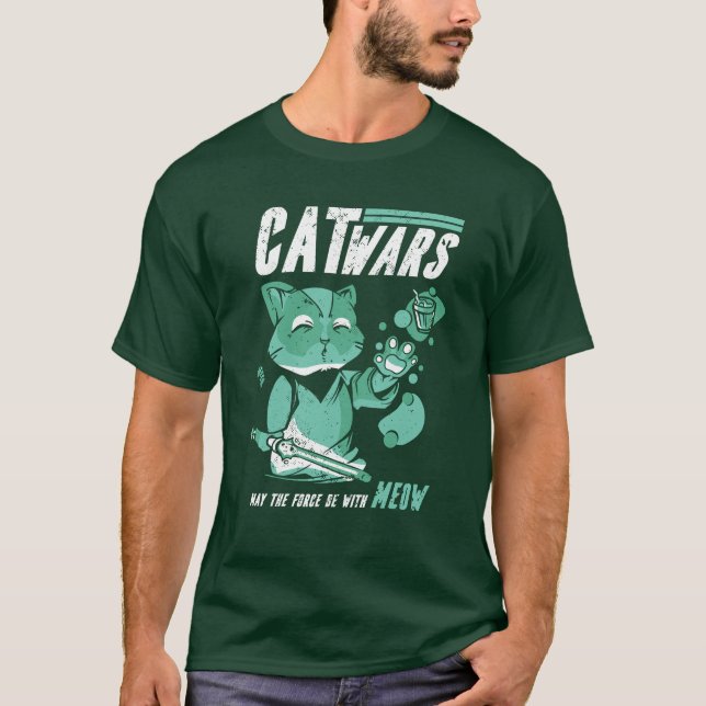 T-Shirt de Guerra de Gato (Frente)