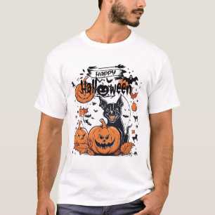 T-Shirt de Halloween bonito e assustador