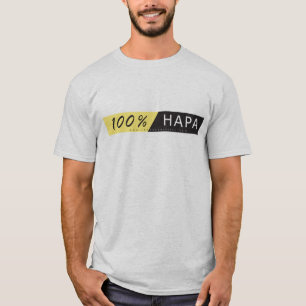 T-shirt de Hapa - o t-shirt dos homens de 100%