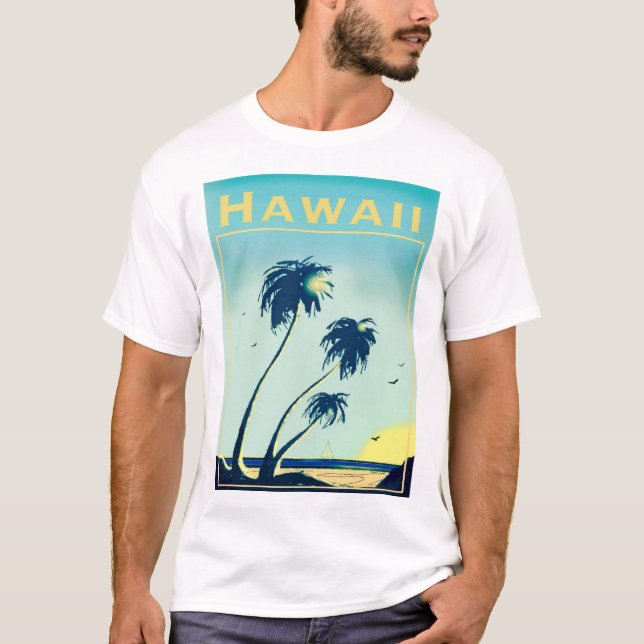 T-shirt de Havaí para homens (Frente)