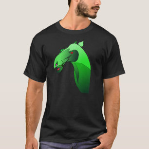T-shirt de Heliodor - demónio verde do cavalo -