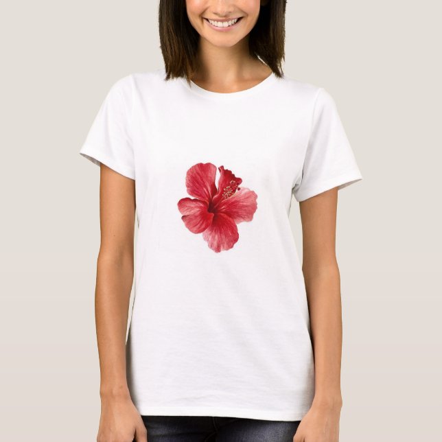 t-shirt de hibisco (Frente)