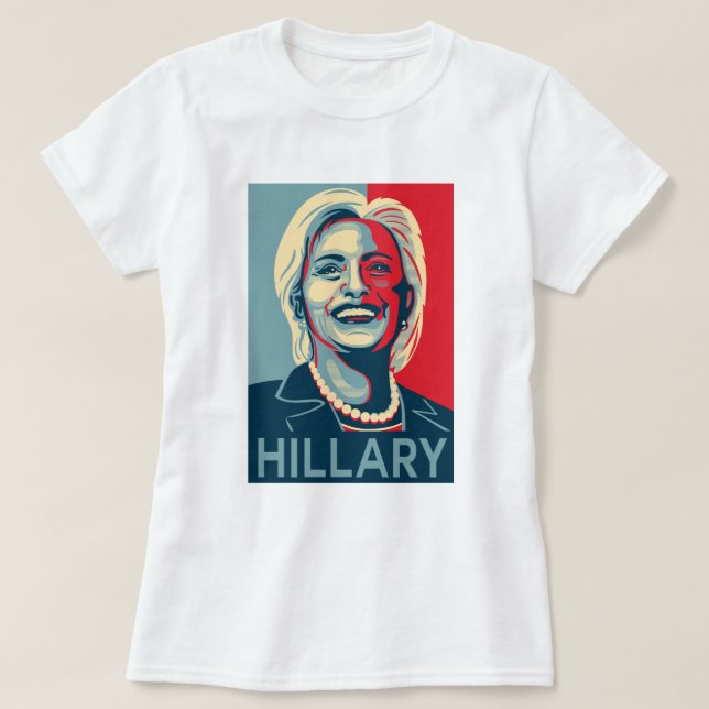 T-shirt de Hillary Clinton (Frente do Design)