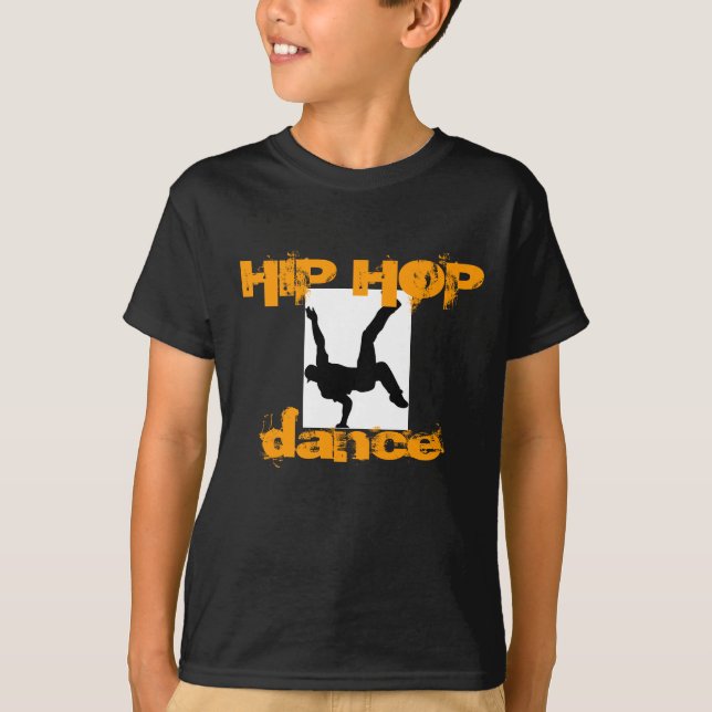 T-shirt de Hip Hop dos miúdos (Frente)