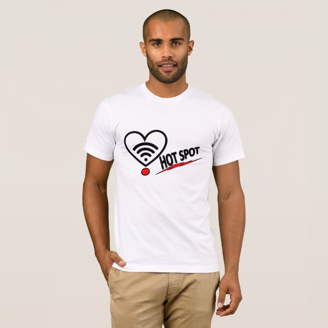 T-shirt de hot spot (Frente Completa)
