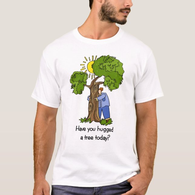 T-shirt de Hugger da árvore (Frente)