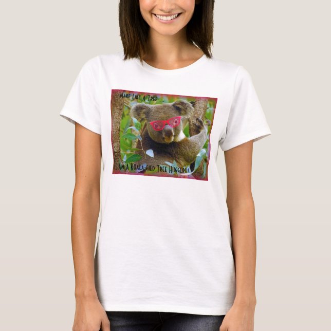T-shirt de Hugger da árvore do koala-Fied (Frente)