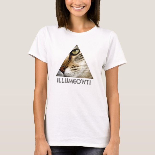T-shirt de Illumeowti (texto preto) (Frente)