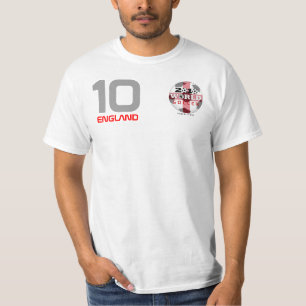 T-shirt de Inglaterra #10 Rooney do campeonato do