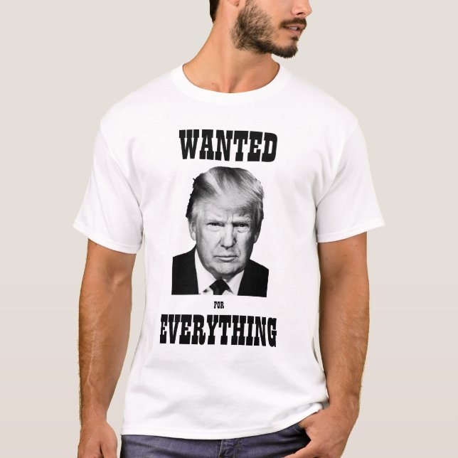T-Shirt de Insurreição de Poster com Trump (Frente)