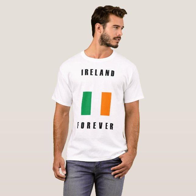 T-shirt De Ireland divisa para sempre (Frente Completa)