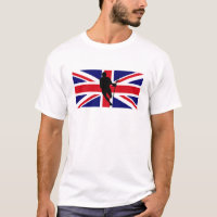 T-shirt de IRock Reino Unido da bandeira do