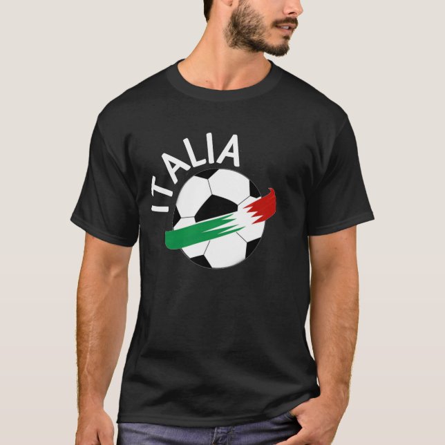T-Shirt de Itália Negra. 01 (Frente)