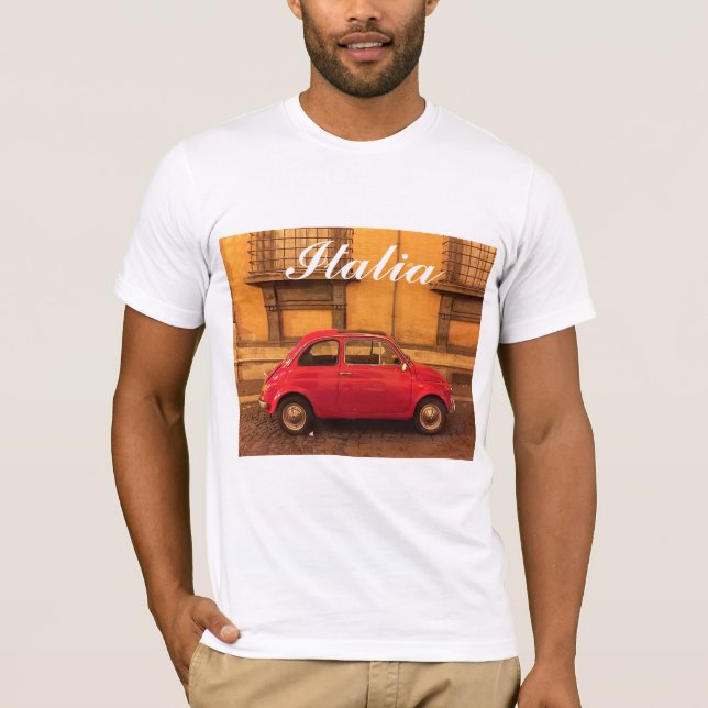 T-shirt de Italia - vintage Fiat 500 (Frente)