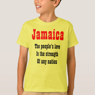 T-shirt de jamaica do amor do pessoa