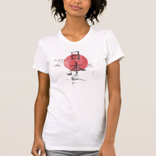 T-shirt de Japão do 日本 de Nipónico
