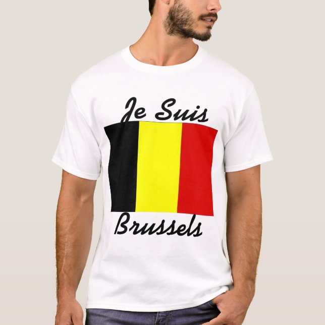 T-shirt de Je Suis Bruxelas (Frente)