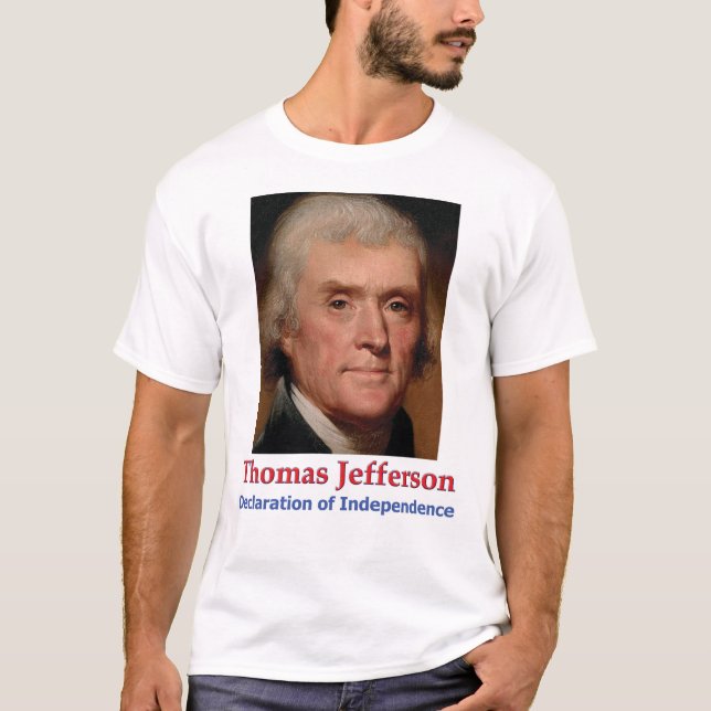 T-Shirt de Jefferson e Declaração de Independência (Frente)