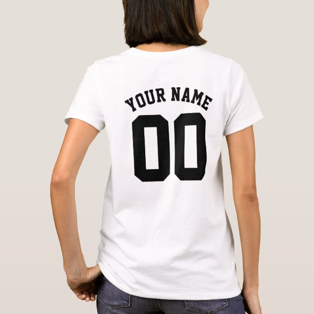 T-Shirt de Jérsei Esporte Personalizado (Verso)