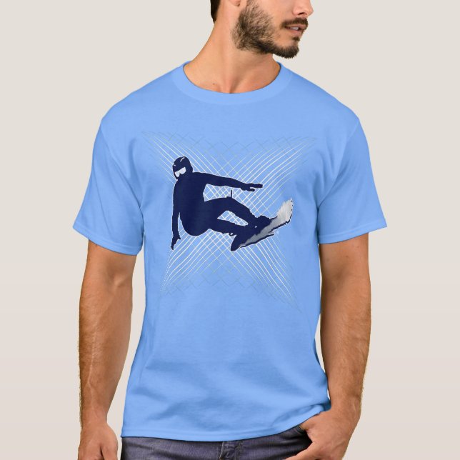 T-Shirt de Jogo de Esporte Snowboard (Frente)