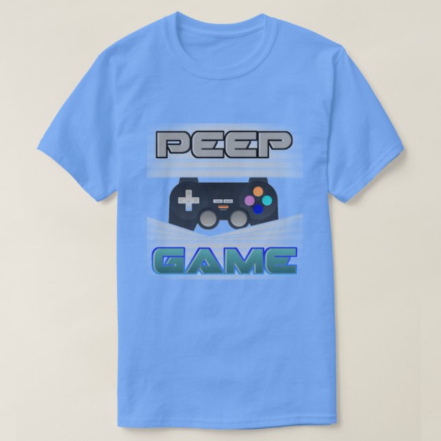 T-Shirt de Jogo de Peep (Frente do Design)