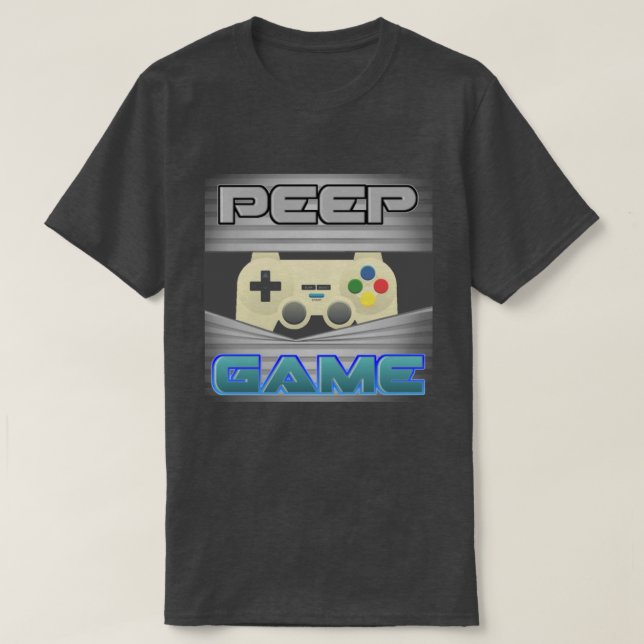 T-Shirt de Jogo de Peep (Frente do Design)