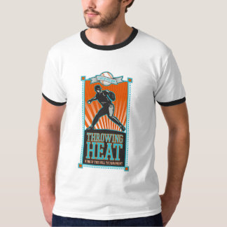 T-shirt de jogo do basebol do calor