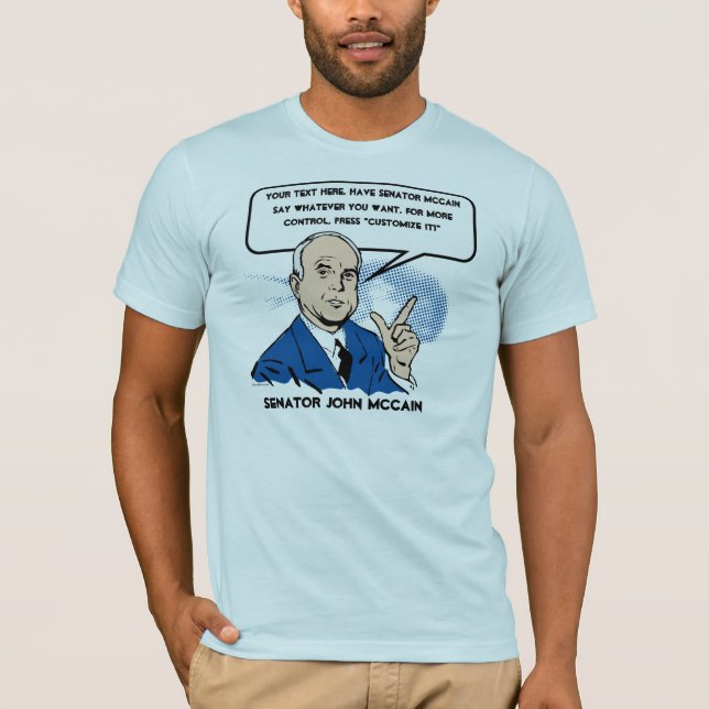 T-shirt de John McCain Sez (Frente)