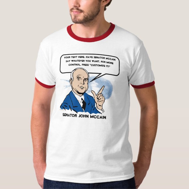 T-shirt de John McCain Sez (Frente)
