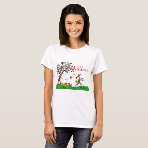 T-shirt de Johnny Appleseed, animais e árvore de