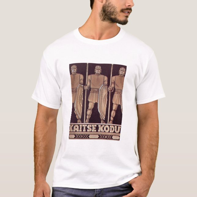 T-shirt de Kaitse Kodu (guarda Home) (Frente)