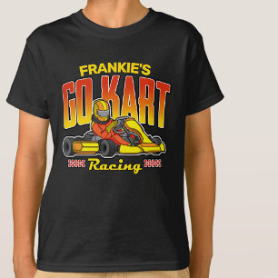 T-Shirt de Kartismo de Corrida de Kart Personaliza