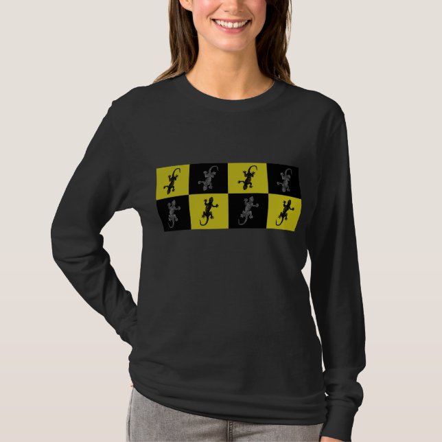 T-Shirt de lagartixa branca (Frente)