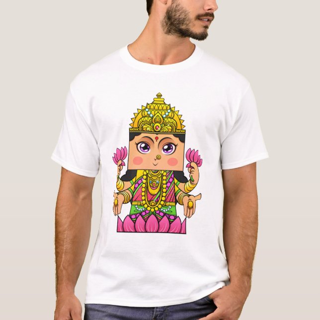 T-shirt de Lakshmi da deusa (Frente)