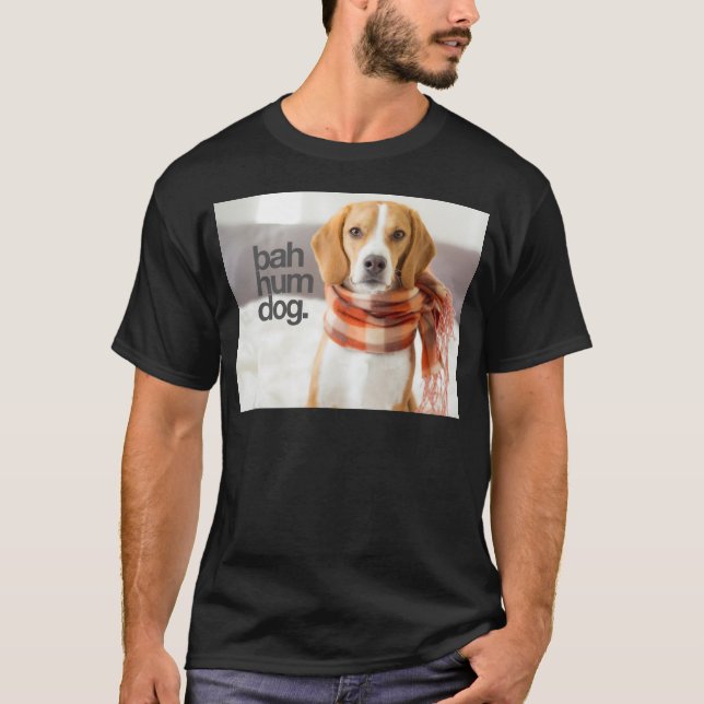 T-shirt De "lebreiro do cão do zumbido Bah" (Frente)