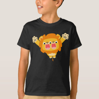 T-shirt de leões-crianças, fofinha, com dupla prob
