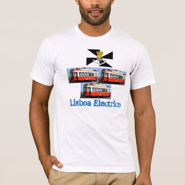 T-shirt de Lisboa* Portugal Carro Electrico (Frente)