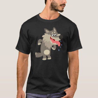 T-Shirt de Lobo de Cartoon Famoso e Bonito