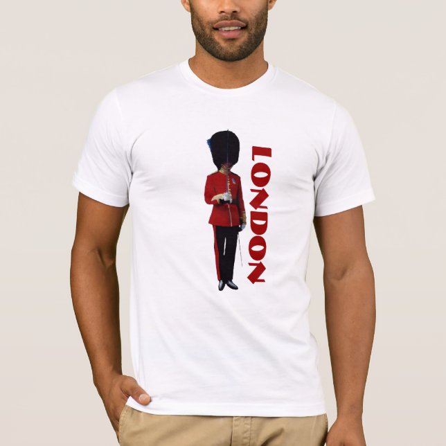 T-shirt de Londres com soldado britânico (Frente)