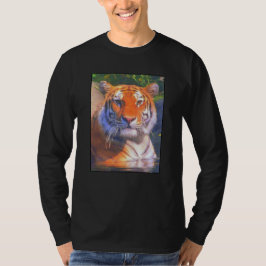 T-shirt de longa Capa do adulto siberiano de Tigre