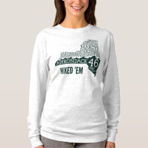 T-Shirt de Longa Distância das Mulheres com Perfur