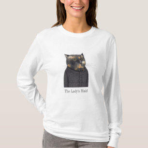 T-Shirt de Longa Distância, de MAID CAT, para mulh