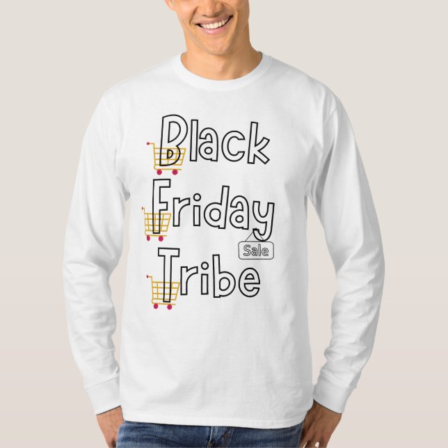 T-Shirt de Longa Folha de Black Friday (Frente)