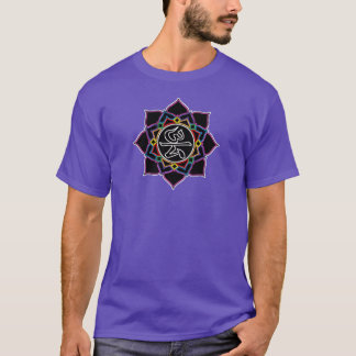 T-shirt de Lotus dos homens [roxo]