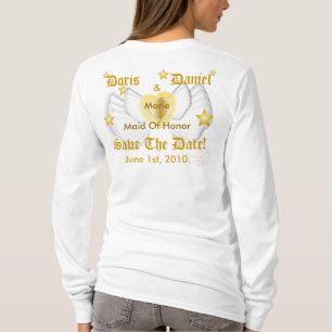 T-Shirt de Madrinha de casamento Anjo de Bridal - 
