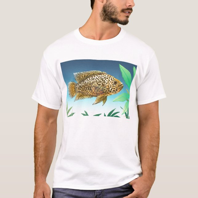 T-shirt de Managuense da cichlidae de Jaguar (Frente)