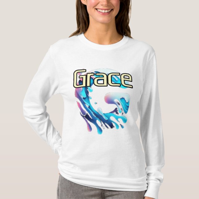 T-Shirt de manga comprida básica (Frente)