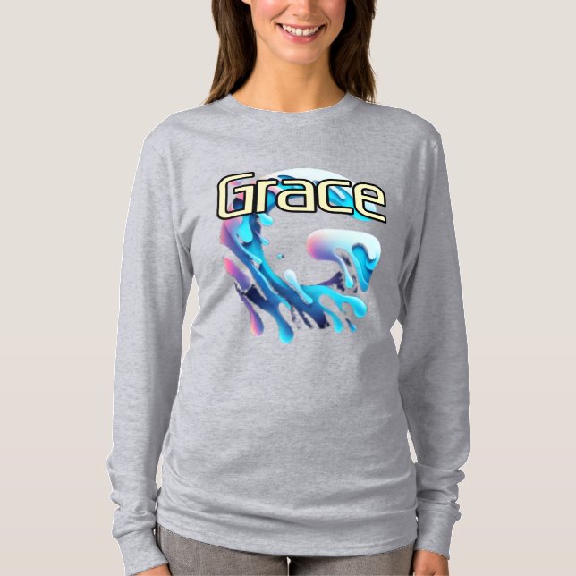 T-Shirt de manga comprida básica (Frente)