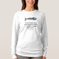 T-Shirt de manga comprida "Melhor Peixe Provando"